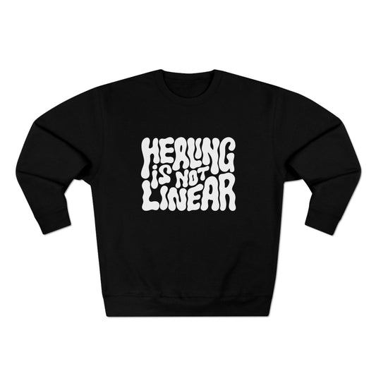 Healing Is Not Linear Crewneck Sweatshirt