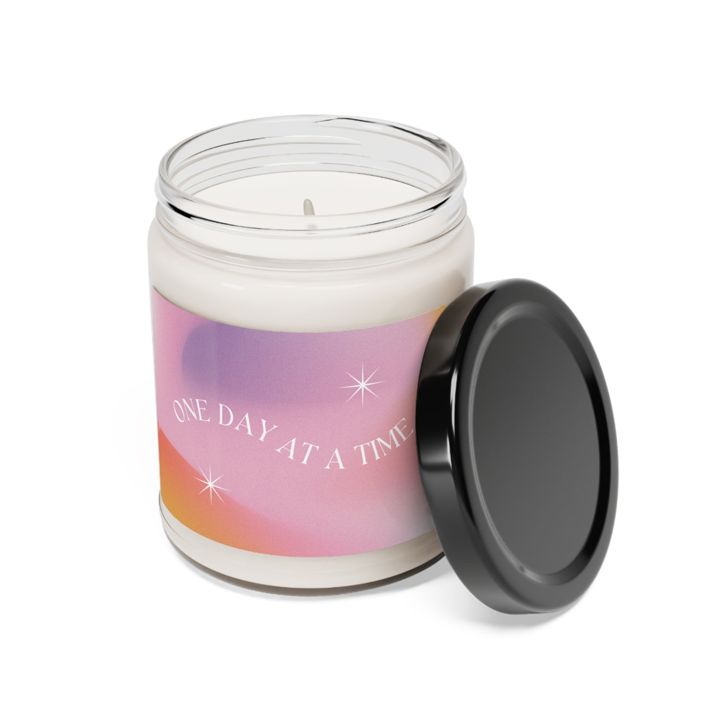 One Day at A Time Cinnamon Vanilla Self Care Soy Wax Candle