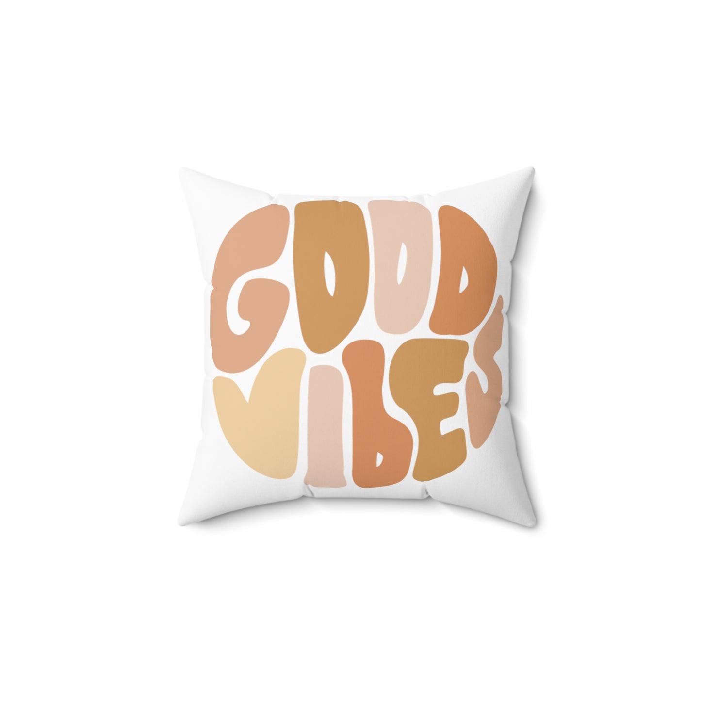 Good Vibes Double-Sided Mantra Pillow
