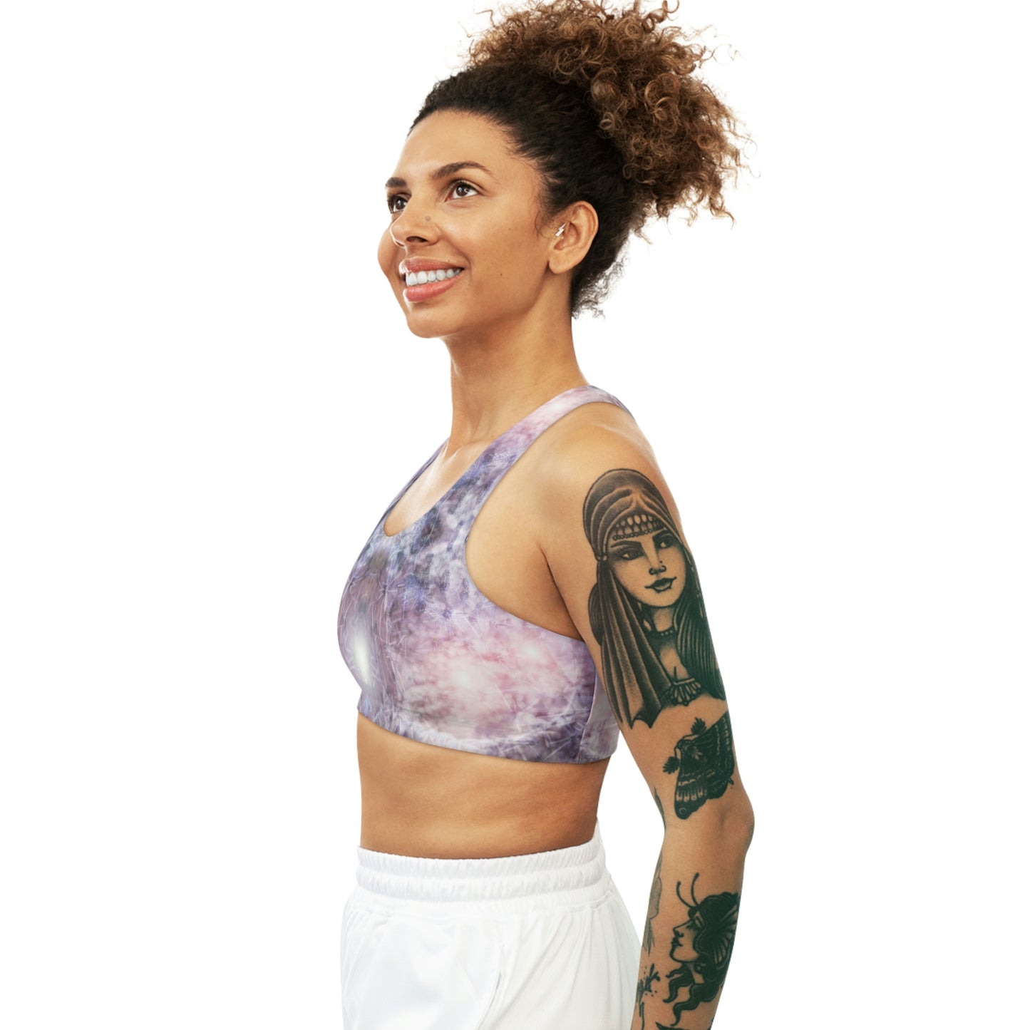 Cacti Connection Seamless Sports Bra in color Dream