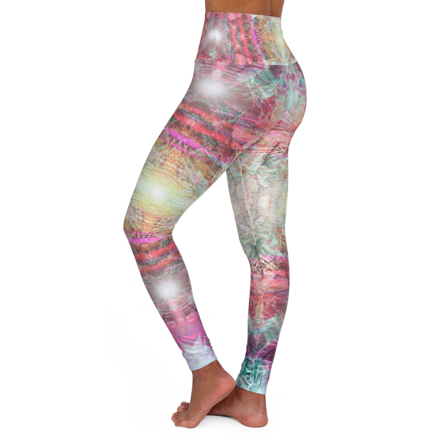 Sacred Pause High Waisted Yoga Leggings (AOP)