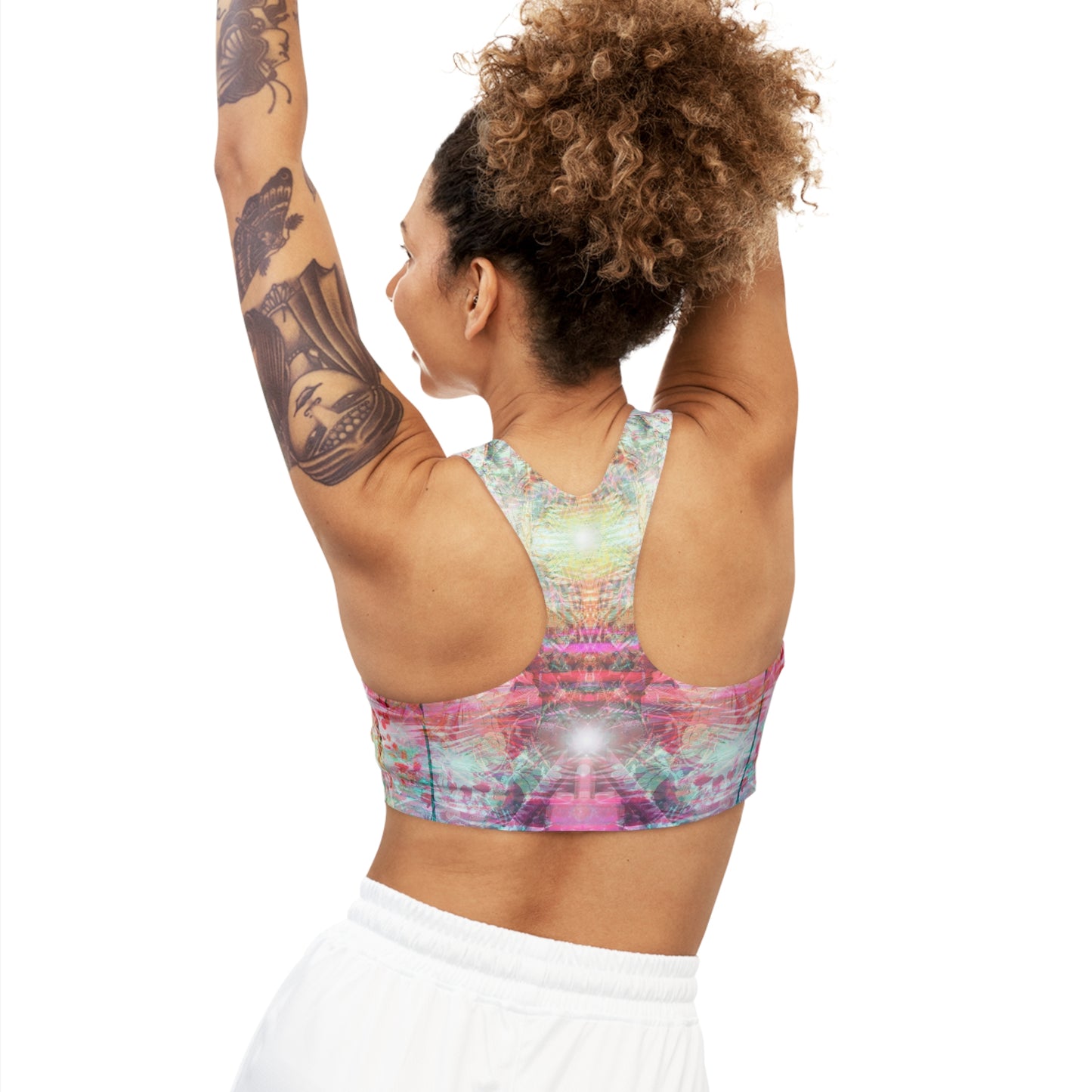 Sacred Pause Seamless Sports Bra (AOP)