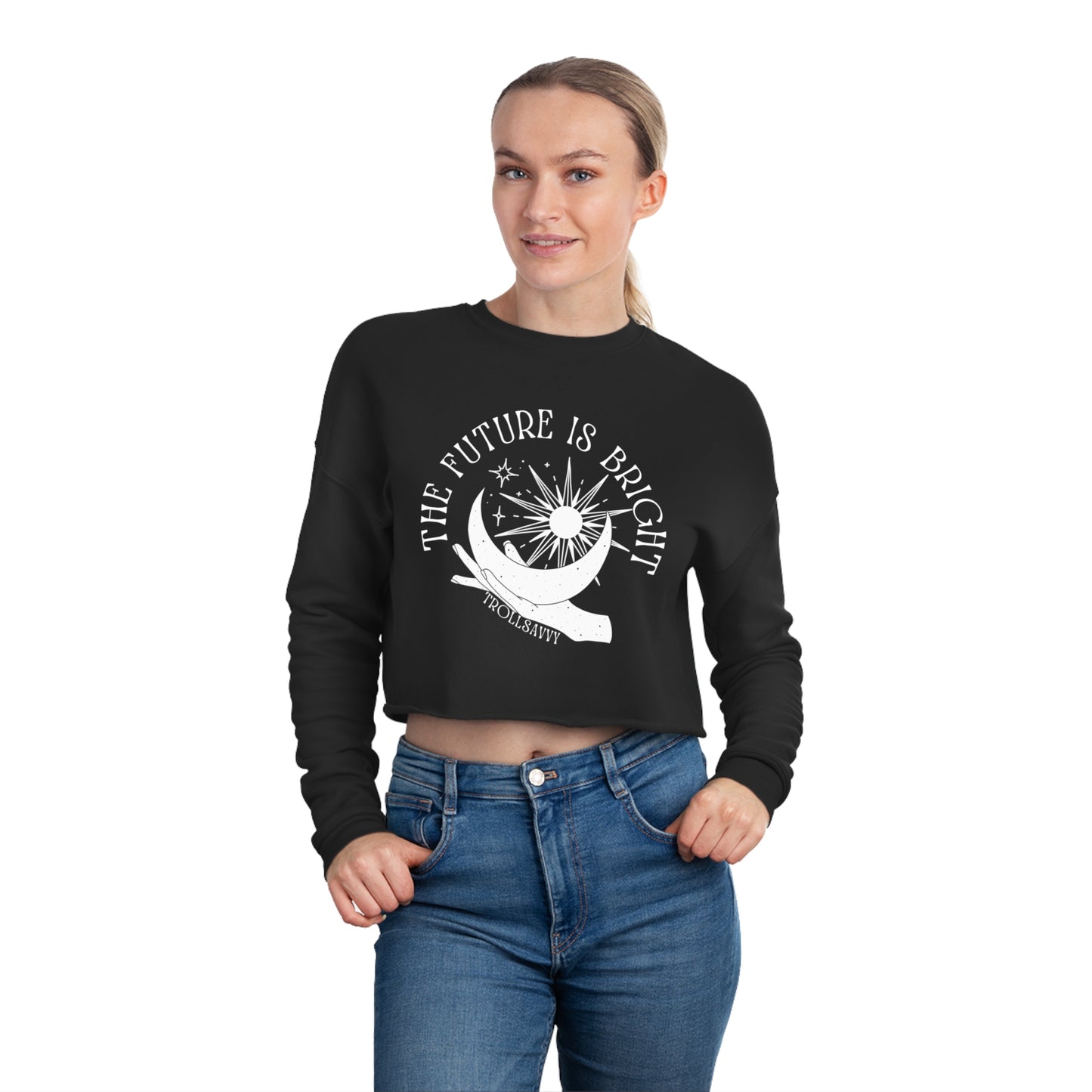 The Future Is Bright Cropped Sweatshirt